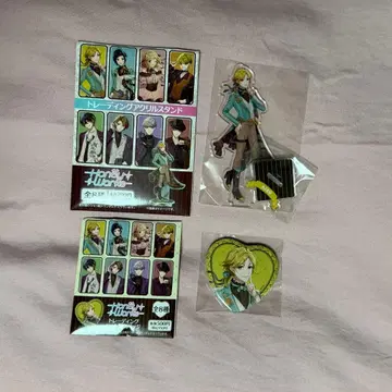 HoneyWorks 훼미리마트 아크릴 스탠드 하트 캔뱃지 시바사키 아이조