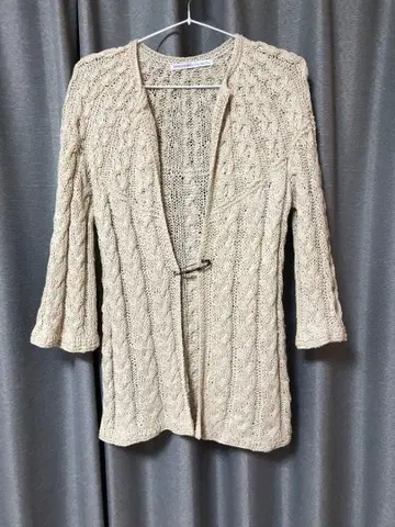 Spick and Span 케이블 니트 가디건