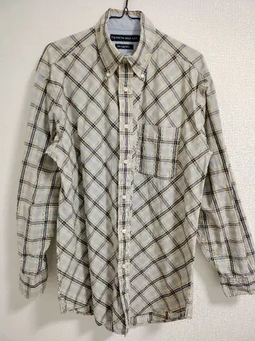 TOMMY HILFIGER 체크 무늬 긴팔 셔츠 M