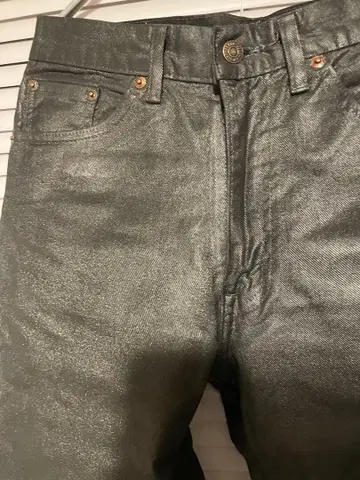 LEVI 517 leather denim W31 L34