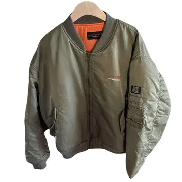 컨버스 CONVERSE MA-1 플라이트 자켓 올리브 그린