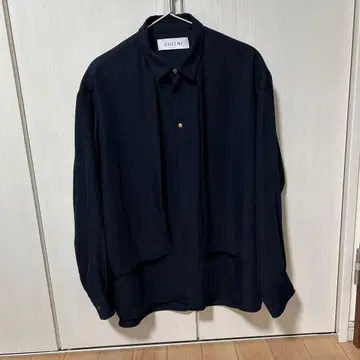 CULLNI 21AW studious 별주 레이어드 히요쿠 셔츠