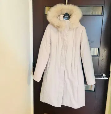 ANAYI 퍼 트리밍 롱 다운 자켓