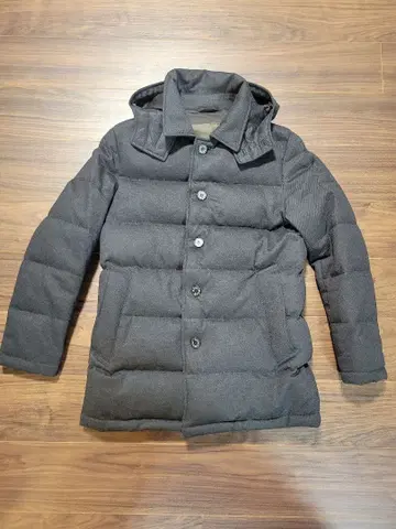 Macintosh London 후드 부착 울 다운 자켓