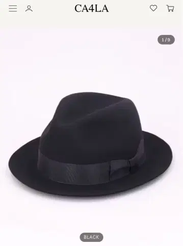 CA4LA 블랙 펠트 햇 L 사이즈(CA4LA)