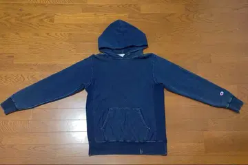 네이비 후드 부착 후드티 Champion REVERSE WEAVE