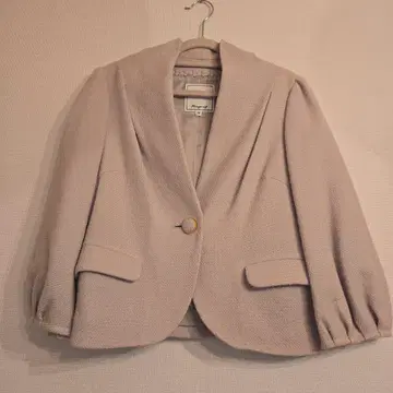 노카라 자켓 베이지