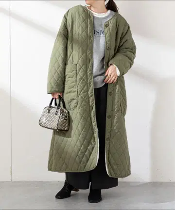 디스코트 보아 리버서블 롱 코트