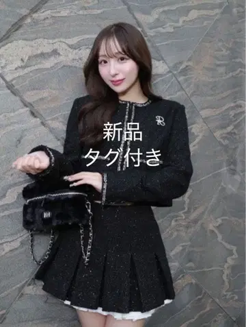 [택 포함 새상품] 다리치 Darich 스팽글 트위드 셋업