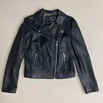 쿠 드 샹스 양가죽(램 가죽) 미사용 새상품 여성용 라이더 자켓