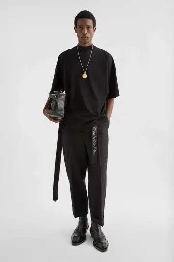 JIL SANDER 모크넥 오버 사이즈 T셔츠