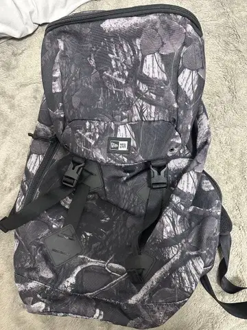 카모 패턴 나일론 백팩