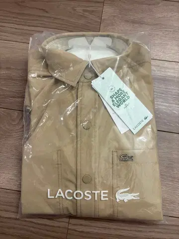 LACOSTE 베이지 긴팔 셔츠 컬러 리버서블 셔츠 남성용