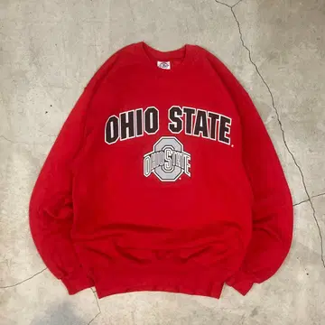USA제 빈티지 OHIO STATE 맨투맨 M 빨간색 오하이오