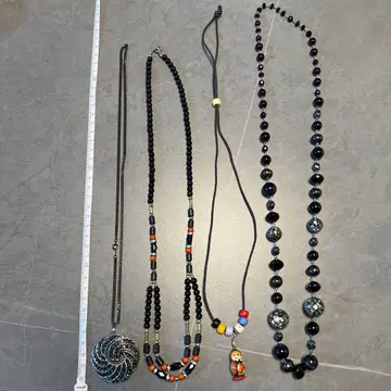 목걸이 모음 블랙 계열 반짝이는 비쥬 N130