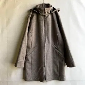 일본제 퍼펙트 월드 여성용 러그 코트 후드티 L 상당