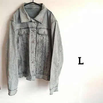 데님 셔츠 프릴 스트레치 자켓 얇은 소재 포켓 워시 가공