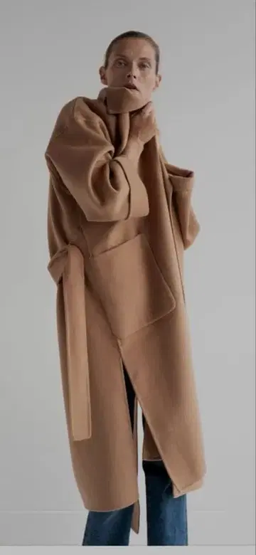 ZARA 롱 코트 리버 코트 베이지 nork 가운 코트