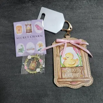 라푼젤 카드 홀더 귀여운 아기 오리 아크릴 참 Disney