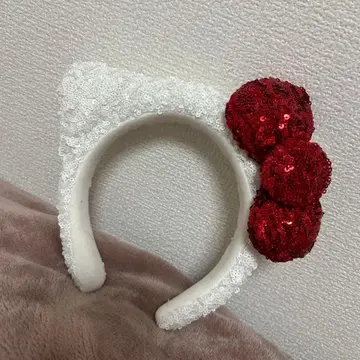 유니버설 스튜디오 재팬 머리띠 헬로키티 스팽글