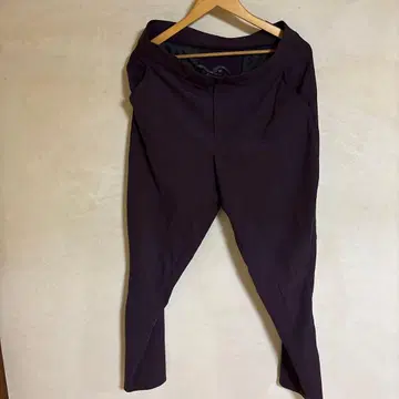 베타멘 퍼플 슬랙스 허리 드로 코드 포함