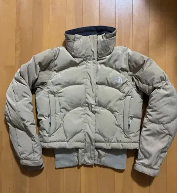 90s THE NORTH FACE 베이지 다운 자켓 XS 초레어
