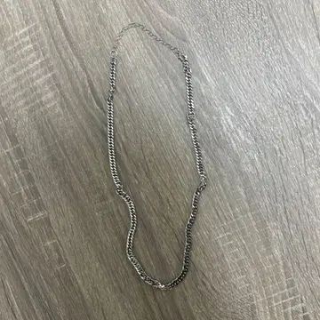 실버 체인 목걸이 조정 가능 영국