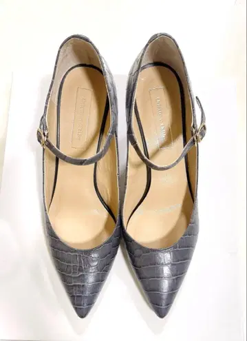 [ 오데트 에 오딜 ] 그레이 앵클 스트랩 펌프스