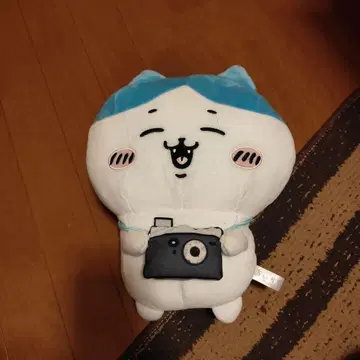 카메라를 든 봉제 인형 약 30cm