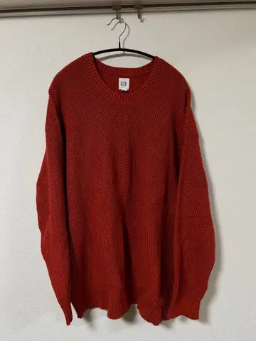 GAP 리브 스웨터 XL 오렌지