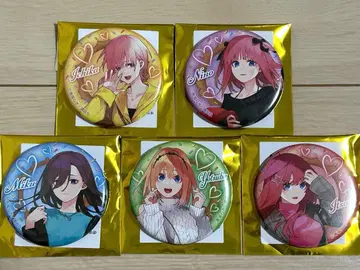 5등분의 신부 Anisugar 후르츠 도넛 캔뱃지 컴플리트 세트