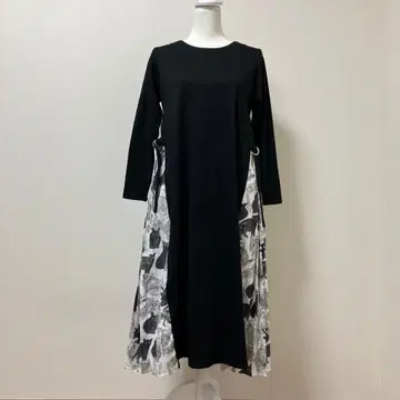 그라니프 고양이 롱 원피스 가을 겨울 블랙 귀여운