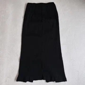 스튜디오 클립 리브 니트 스커트 백 슬릿 플리츠 타이트 F