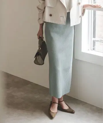 노블 골지 타이트 스커트 38