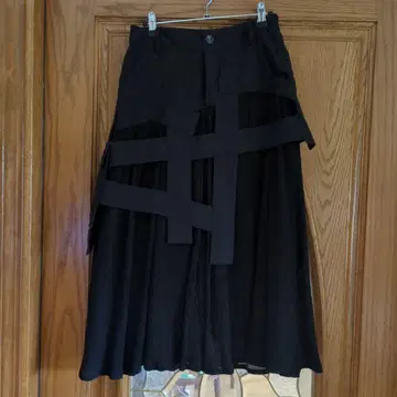 아무 아카네 디자인 스커트 블랙