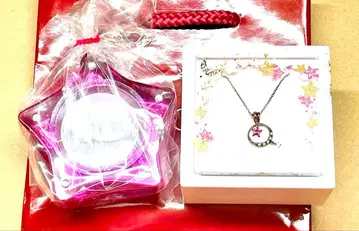 미사용 BLOOM 실버 문 스타 목걸이 액세서리