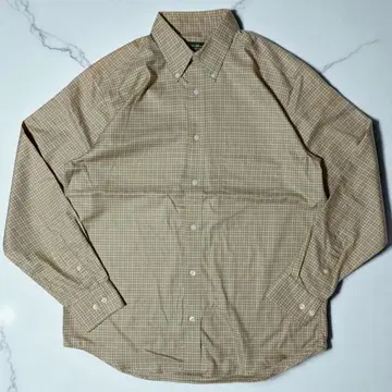 Eddie Bauer 긴팔 셔츠 체크 무늬 릴랙스 핏 M