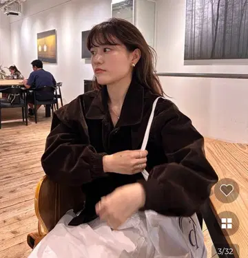 nugu daisy 스웨이드 클래식 점퍼 brown