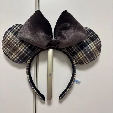 최신 완판 디즈니랜드 미니 마우스 머리띠 체크 씨