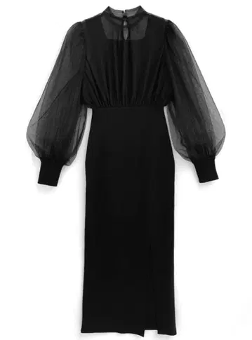 GRL 튤 도킹 슬릿 니트 원피스[tu1485]