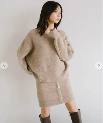 Aimeine 스팽글 풀오버, 스팽글 스커트 2점 세트