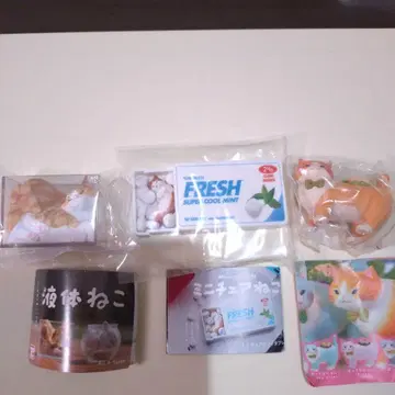 액체 고양이 미니어처 고양이 통통 냥코 3종 세트