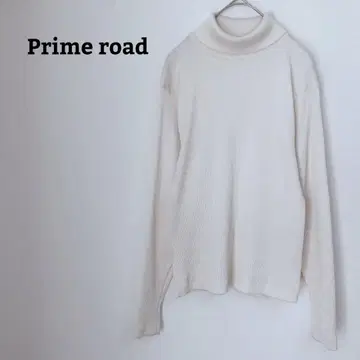 프라임 로드 티셔츠 터틀넥 리브 스트레치 오피카지 얇은 소재