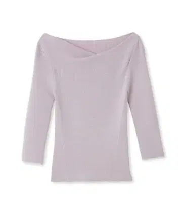 드레이프 데콜테 리브 니트 FRAY I.D