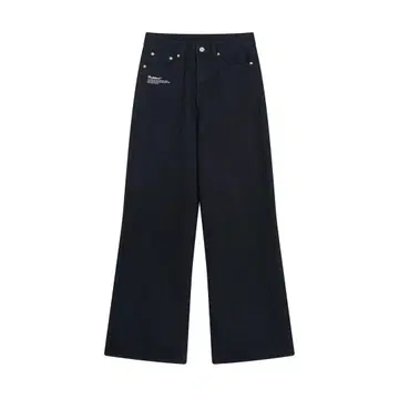 Badblood 블랙 와이드 레그 데님 팬츠