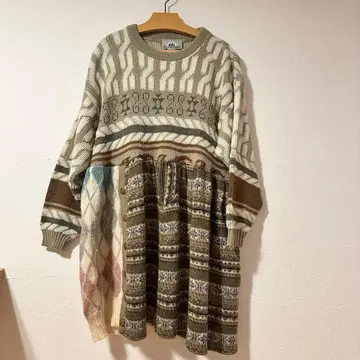 Bay Point Threads 긴팔 니트 튜닉 니트 원피스