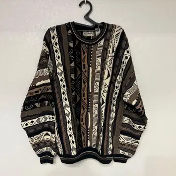 COTTON TRADERS 기하학 패턴 스웨터 L