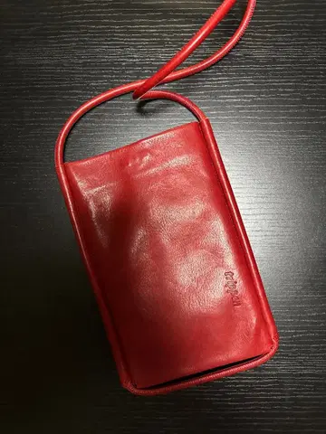 [새상품급] trippen 가죽 숄더백 빨간색