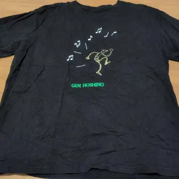 호시노 겐 Outside T셔츠 블랙 XXL 사이즈