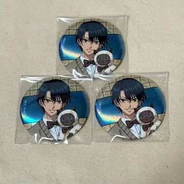 신 테니스의 왕자님 파르코 Autumn 오로라 캔뱃지 에치젠 료마 3점